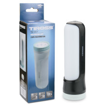 Įkraunamas žibintuvėlis - Tiross TS-1857 180 lm, 100 m, 1 200 mAh Įkraunamas žibintuvėlis - Tiross TS-1857 180 lm, 100 m, 1 200 mAh