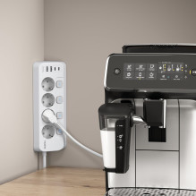 Ilgintuvas - Morre M412, 4 Lizdai, 2 USB-C, 2 USB-A, 2 m, Balta / Juoda