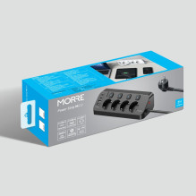 Ilgintuvas - Morre M412, 4 Lizdai, 2 USB-C, 2 USB-A, 2 m, Balta / Juoda