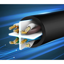 Tinklo Kabelis - Ugreen 50174 RJ45 Cat.6 Ethernet 1000 Mbps 250 MHz 2m Juodas Tinklo Kabelis - Ugreen 50174 RJ45 Cat.6 Ethernet 1000 Mbps 250 MHz 2m Juodas