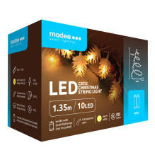 LED lemputės - Modee ML-C3012 kankorėžių girlianda, 1,35 m, 10 LED, šiltai balta LED lemputės - Modee ML-C3012 kankorėžių girlianda, 1,35 m, 10 LED, šiltai balta