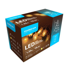 LED lemputės - Modee ML-C3012 kankorėžių girlianda, 1,35 m, 10 LED, šiltai balta LED lemputės - Modee ML-C3012 kankorėžių girlianda, 1,35 m, 10 LED, šiltai balta