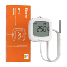 Temperatūros jutiklis - Sonoff SNZB-02LD Zigbee 3.0 Su Zondu Balta