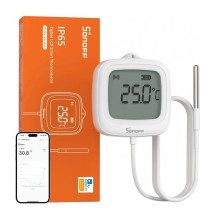 Temperatūros jutiklis - Sonoff SNZB-02LD Zigbee 3.0 Su Zondu Balta