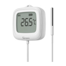 Temperatūros jutiklis - Sonoff SNZB-02LD Zigbee 3.0 Su Zondu Balta