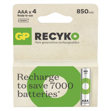 Baterija - GP ReCyko R03 AKU 850mAh NiMH Įkraunamos 4Vnt Baterija - GP ReCyko R03 AKU 850mAh NiMH Įkraunamos 4Vnt