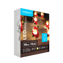 LED lemputė - Modee ML-C3021 90 cm 10 LED šiltai baltos kalėdinės lemputės