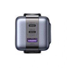 Įkrovimo Stotis - Ugreen 65W 1xUSB 2xUSB-C Greitas Įkroviklis Su LED Ekranu Juodas Įkrovimo Stotis - Ugreen 65W 1xUSB 2xUSB-C Greitas Įkroviklis Su LED Ekranu Juodas