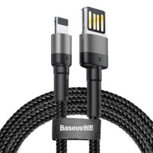 Įkroviklio Laidas - Baseus CALKLF-GG1 USB Lightning 1.0m 2.4A Juodas Įkroviklio Laidas - Baseus CALKLF-GG1 USB Lightning 1.0m 2.4A Juodas