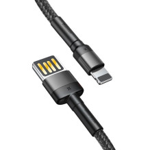 Įkroviklio Laidas - Baseus CALKLF-GG1 USB Lightning 1.0m 2.4A Juodas Įkroviklio Laidas - Baseus CALKLF-GG1 USB Lightning 1.0m 2.4A Juodas