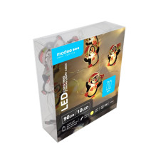 Dekoratyvinė LED Šviesa - Lampki Pingwin BAT Modee 0.9m 10LED Šiltai Balti Pingvinai Dekoratyvinė LED Šviesa - Lampki Pingwin BAT Modee 0.9m 10LED Šiltai Balti Pingvinai
