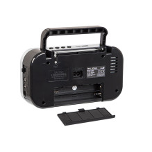 Garso Įranga - Blow 77-543 Nešiojama Radijo Stotis Su AM / FM, Bluetooth, USB / SD Grotuvu, Sidabrinė Garso Įranga - Blow 77-543 Nešiojama Radijo Stotis Su AM / FM, Bluetooth, USB / SD Grotuvu, Sidabrinė