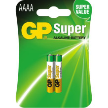 Baterijos - GP 25A LR61 AAAA, 2 vnt.