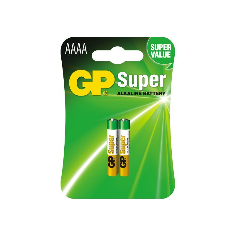 Baterijos - GP 25A LR61 AAAA, 2 vnt.