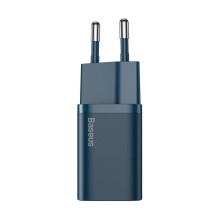 Įkroviklis - Baseus 20W USB-C Greitas Įkroviklis Su Saugos Apsaugomis Juodas