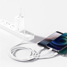 Kabelis - Baseus CAMLTYS-02 USB-C / Lightning / Micro USB 3.5A 1.5m Juodas Kabelis - Baseus CAMLTYS-02 USB-C / Lightning / Micro USB 3.5A 1.5m Juodas