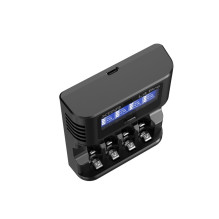 Baterijų Įkroviklis - XTAR L4 PRO USB-C 4-Kanalo Li-ion / NiMH Palaikymas Juodas