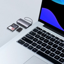 Atminties Kortelių Skaitytuvas - Baseus WKQX060013 USB 3.0 SD / microSD Kortelių Skaitytuvas 5 GB / s Juodas