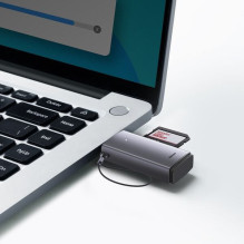 Atminties Kortelių Skaitytuvas - Baseus WKQX060013 USB 3.0 SD / microSD Kortelių Skaitytuvas 5 GB / s Juodas