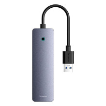USB Šakotuvas - Baseus B0005280B811-10 4 Prievadų USB 3.0 Su USB-C Maitinimo Įvestimi USB Šakotuvas - Baseus B0005280B811-10 4 Prievadų USB 3.0 Su USB-C Maitinimo Įvestimi