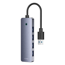 USB Šakotuvas - Baseus B0005280B811-10 4 Prievadų USB 3.0 Su USB-C Maitinimo Įvestimi USB Šakotuvas - Baseus B0005280B811-10 4 Prievadų USB 3.0 Su USB-C Maitinimo Įvestimi