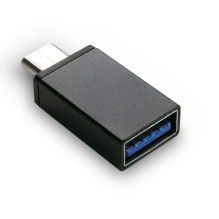 Adapteris - everActive ADOTG-01 USB į USB-C OTG Adapteris 5 Gbit / s 3A Aliuminis Sidabrinis