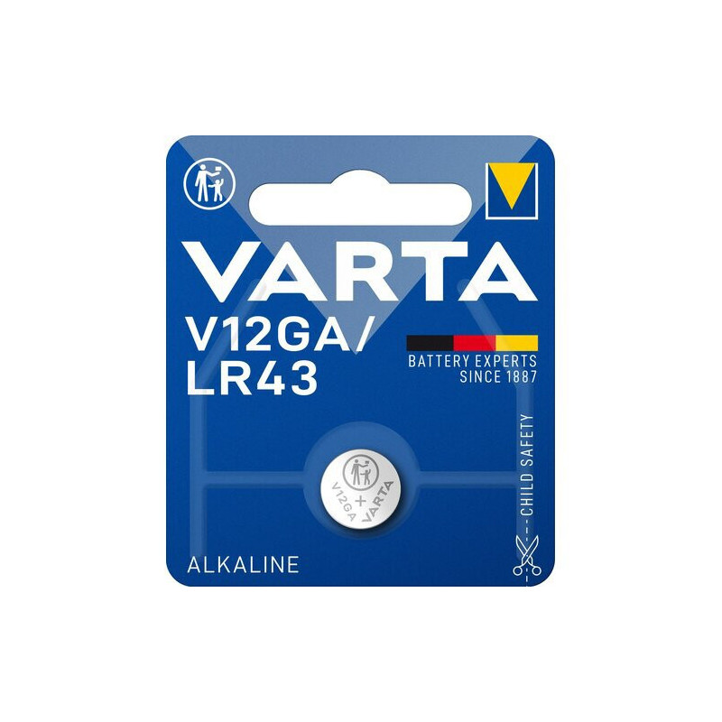 Baterija - VARTA G12 1.5V Alkalinė-Manganinė LR43 / AG12 / 186