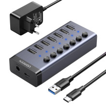 USB Hub - UGREEN CM481 7-Port USB 3.0 Hublas, 5Gbps Duomenų Perdavimo, Greitas Įkrovimas USB Hub - UGREEN CM481 7-Port USB 3.0 Hublas, 5Gbps Duomenų Perdavimo, Greitas Įkrovimas