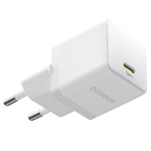 USB-C Įkroviklis - Baseus 20W USB-C Power Delivery Įkroviklis Su Saugos Apsaugomis - Balta