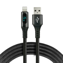 USB Įkrovimo Laidas - everActive CBB-1IBL 1m, 2.4A Greitas Įkrovimas, 480 Mbps Duomenų Perdavimo, Juodas USB Įkrovimo Laidas - everActive CBB-1IBL 1m, 2.4A Greitas Įkrovimas, 480 Mbps Duomenų Perdavimo, Juodas