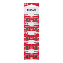 Baterija - Maxell G12 LR43 1.5V Alkalinė 10Vnt Baterija - Maxell G12 LR43 1.5V Alkalinė 10Vnt