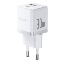 Įkroviklis - Baseus 30W USB-C & USB-A Greitas Įkroviklis Su Energijos Tiekimu Juodas Įkroviklis - Baseus 30W USB-C & USB-A Greitas Įkroviklis Su Energijos Tiekimu Juodas