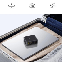 Įkrovimo Stotelė - Baseus EnerFill FH21 120 W GaN 4xUSB-C 2xUSB-A Įkrovimo Stotelė - Baseus EnerFill FH21 120 W GaN 4xUSB-C 2xUSB-A