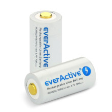 Baterija - everActive 16340 700mAh 3.7V Ličio Jonų Įkraunama USB Juoda