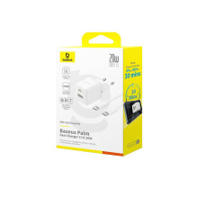 Įkroviklis - Baseus 20W USB-C &amp; USB-A Greito Įkrovimo Adapteris Juodas