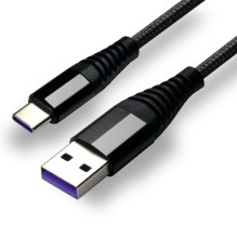 USB-C Įkrovimo Kabelis - everActive CBB-1CHB 1m, 5A, 480 Mbps, Juodas
