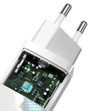 Įkroviklis - Baseus 65W GaN 1xUSB 1xUSB-C Power Delivery Įkroviklis - Baseus 65W GaN 1xUSB 1xUSB-C Power Delivery