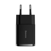 Įkroviklis - Baseus 10.5W Dual USB Smart Charging Adapter Juodas Įkroviklis - Baseus 10.5W Dual USB Smart Charging Adapter Juodas