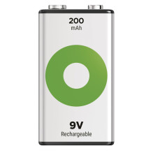 Įkraunama Baterija - 6f22 AKU 1 vnt. GP ReCyko 200mAh, 80% Įkrovos Išlaikymas, Biologiškai Skaidoma Pakuotė, Žalia Įkraunama Baterija - 6f22 AKU 1 vnt. GP ReCyko 200mAh, 80% Įkrovos Išlaikymas, Biologiškai Skaidoma Pakuotė, Žalia