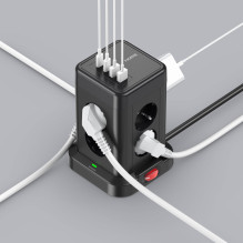 Ilgintuvas - Morre M413, 8 Kintamosios Srovės Lizdai, 2 USB-C, 2 USB-A, 2 m Ilgintuvas - Morre M413, 8 Kintamosios Srovės Lizdai, 2 USB-C, 2 USB-A, 2 m
