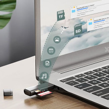 Atminties Kortelių Skaitytuvas - Ugreen CM264 USB 3.0 SD MicroSD Kortelių Skaitytuvas 5 GB / s Juodas Atminties Kortelių Skaitytuvas - Ugreen CM264 USB 3.0 SD MicroSD Kortelių Skaitytuvas 5 GB / s Juodas