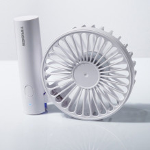 Nešiojamas Ventiliatorius - Tiross TS-3401 1800mAh Baterija, 3 Greičių Režimai, USB-C Įkrovimas - Juoda Nešiojamas Ventiliatorius - Tiross TS-3401 1800mAh Baterija, 3 Greičių Režimai, USB-C Įkrovimas - Juoda