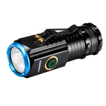 LED žibintuvėlis - Tiross TS-2264 įkraunamas, 3 × 3 W XPG3, 900 liumenų, 5 režimai, 900 mAh, USB-C, magnetinis, IPX5