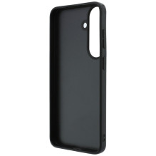 GUESS case for SAMSUNG S26 FE (Leather 4G Metal Logo) brown