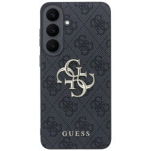 GUESS case for SAMSUNG S26 FE (Leather 4G Metal Logo) black