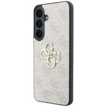 GUESS case for SAMSUNG S26 FE (Leather 4G Metal Logo) pink