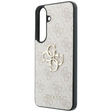 GUESS case for SAMSUNG S26 FE (Leather 4G Metal Logo) pink