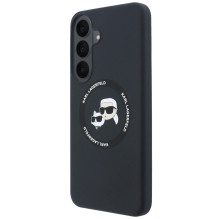 KARL LAGERFELD case for SAMSUNG S26 FE compatible with MagSafe (Karl&amp;Choupette Heads) black