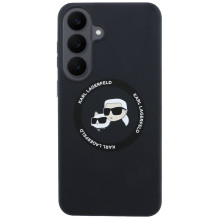 KARL LAGERFELD case for SAMSUNG S26 FE compatible with MagSafe (Karl&amp;Choupette Heads) black