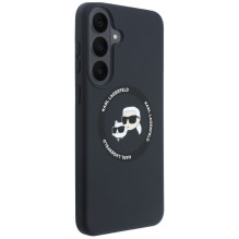 KARL LAGERFELD case for SAMSUNG S26 FE compatible with MagSafe (Karl&amp;Choupette Heads) black